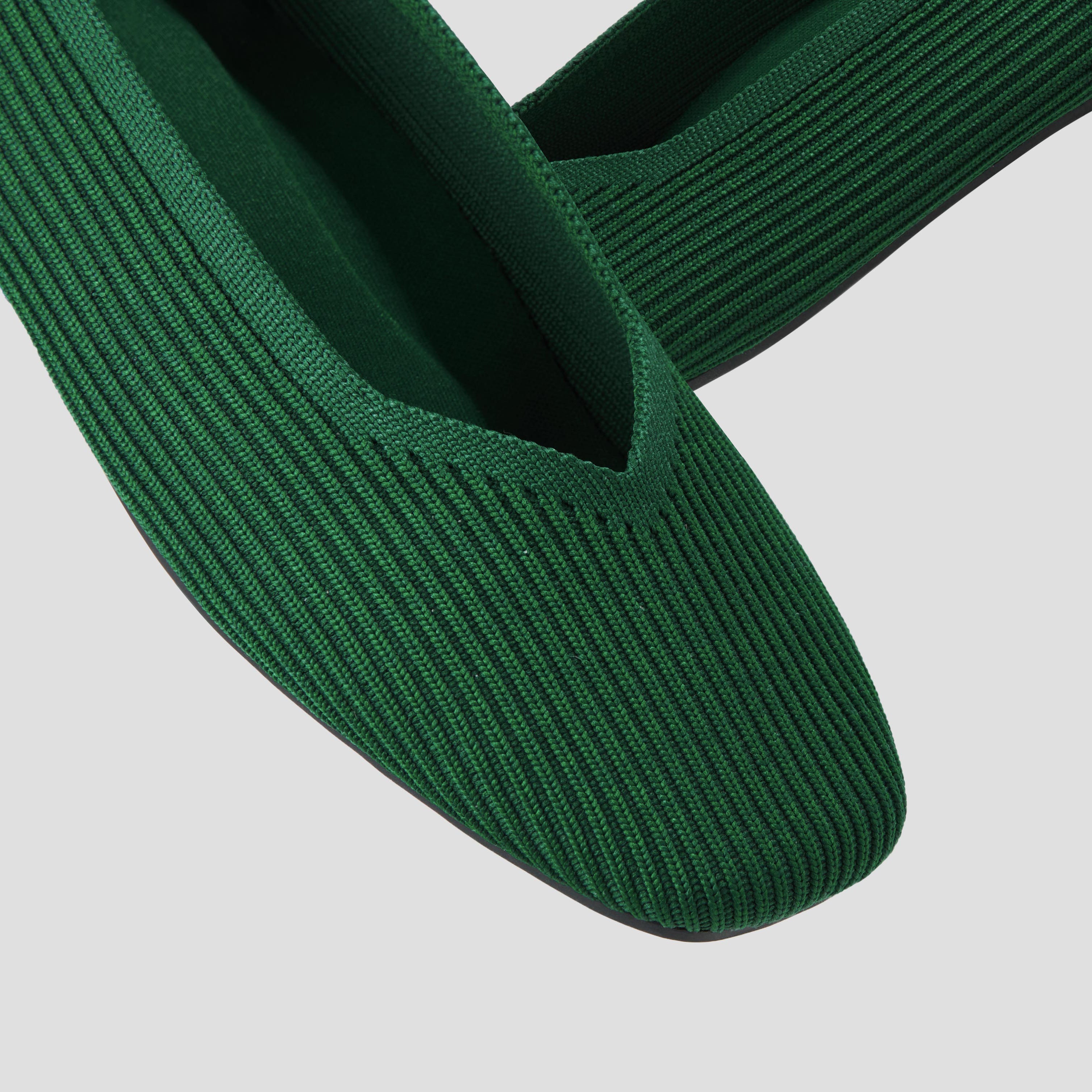 Square-Toe V-Cut Flats (Margot 2.0)